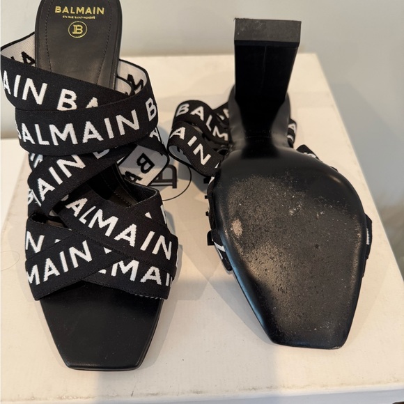 Black Balmain Heels - Picture 3 of 4